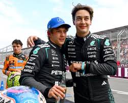 Russell on F1 Australian GP pole in Mercedes lockout as Verstappen crashes out