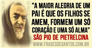 Resultado de imagem para mensagem de pe pio