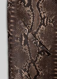 Dark Brown Python Leather Jeans Style #522 – LeatherCult - Product from LeatherCult