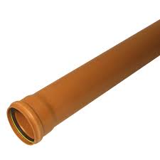 Underground 110mm Pipe (3m) Plastic Terracotta Drainage ...