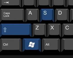 Windows logo key and Shift + S