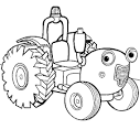 Dessin de tracteur tom a imprimer