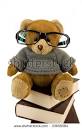 Teddy bear with glasses