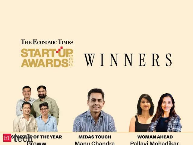 ET Startup Awards 2026: Groww named Startup of the Year after three-hour jury debate led by Wipro's Rishad Premji; Manu Chandra, Theranautilus, Habuild, Mukund Jha, Varaha, Armatrix also win
