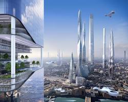Image of future skyscraper design