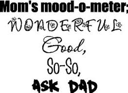 Amazon.com - Mom&#39;s mood -o- meter....Funny Family Wall Quotes ... via Relatably.com