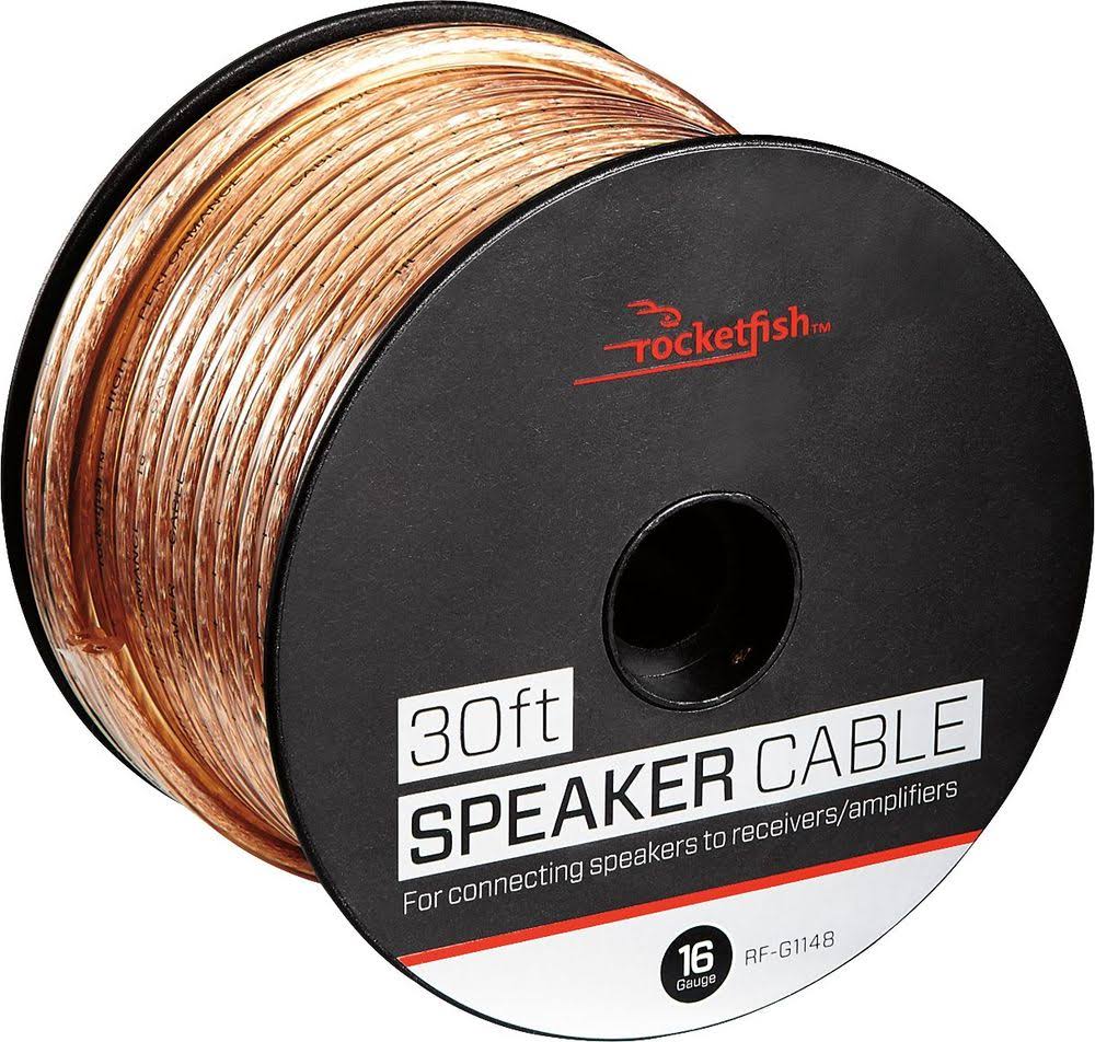 Rocketfish 30' 16 Gauge Pure Copper Speaker Wire