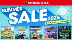 The Nintendo eShop Sale begins on 4 August 2026.