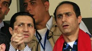 Gamal, Alaa Mubarak were detained in April; Prosecutor says they&#39;re being questioned on real estate, other financial deals; Hosni Mubarak has denied ... - t1larg.mubarak.sons.gi