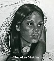 Cherokee Maiden - Click on Thumbnail for larger Photo! 19 year old Miss Sus-An-Ah MILLER; - in_maiden1
