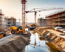 NBCC India Limited building infrastructure construction project site photo, AI generated