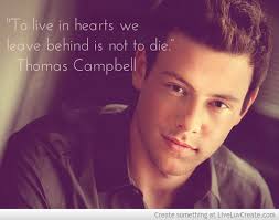 Cory Monteith Quotes Inspirational. QuotesGram via Relatably.com