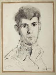John Halliday - Self-portrait. Original 1957. Schätzung: