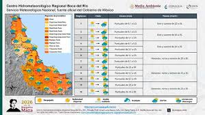 Martes caluroso con pronóstico de lluvias; las de mayor acumulado, en el sur