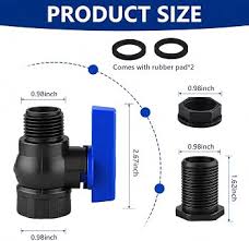 LUOFANT Pack of 2 3/4 Inch Water Butt Spigot Kit PVC Water ...