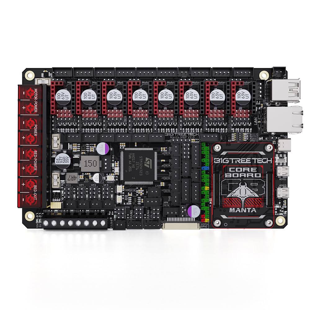 BTT Manta M4P M8P Klipper Control Board CB1 CM4 CB1+Manta M8P V2.0