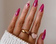 Image of Pink Valentine's Day Nails