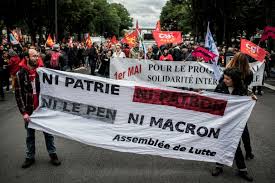 Resultado de imagen de fotos ni patrie ni patron ni Le Pen ni Macron