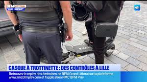 Trottinette : opération de contrôle à Lille cet après-midi — BFM