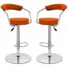 Chaises de bar - Orange Schmidt - Cuisines Schmidt