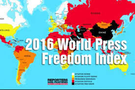 Resultat d'imatges de world press freedom 2016 index