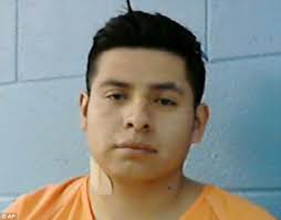 Miguel Mejia-Ramos was captured early on Tuesday at a vehicle roadblock in Schulenburg, Texas, as he was attempting to flee to Mexico - article-0-1ADB3B4600000578-789_634x496