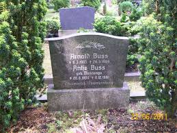 Grab von Arnold Buss (06.03.1903-28.04.1966), Friedhof Bargebur