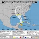 Subtropical Storm Alberto's path shifts