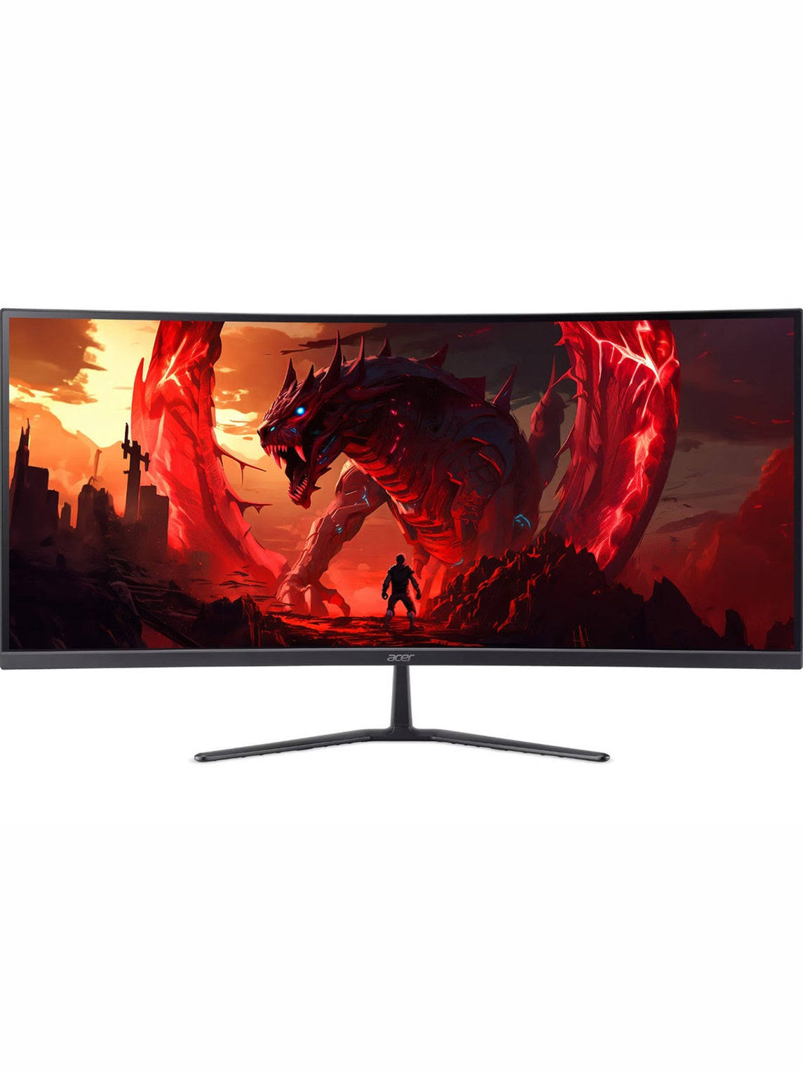 Acer Nitro ED340CUR Gaming 34” 1500R 21:9 Curved QHD 200Hz 1ms FreeSync Premium Gaming Monitor with HDR10