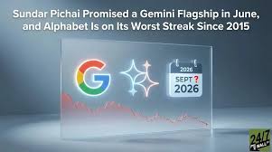 Sundar Pichai Promised a Gemini Flagship in June, and Alphabet Is on Its Worst Streak Since 2015