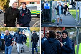 25 photos of Burnley fans arriving at Y Cae Ras for Championship game against Wrexham