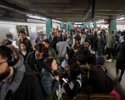 Image of Rush Hour in NYC subway