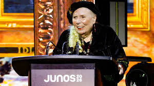Joni Mitchell Triumphs at Juno Awards, Reflects on Life's Turning Points