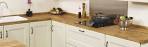 Solid oak kitchen worktop