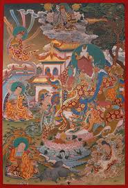 Padmasambhava as Lotus Prince (Pema Gyalpo). Thangka Guru Rinpoche ...