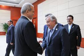 دیدار دبیرکل سازمان ملل متحد با پزشکیان