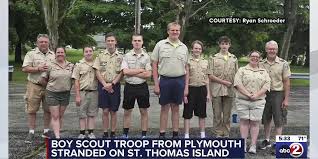 Plymouth Boy Scouts Stranded in Caribbean Sea After Hurricane Erin