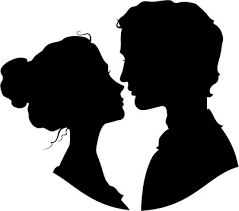 Image result for man & woman silhouette