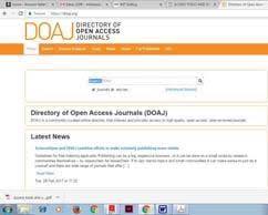Gambar DOAJ interface