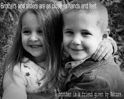 Cute Brother and Sister Quotes and Sayings Pictures for Home Wall ... via Relatably.com