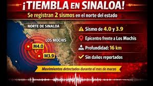 ¿Lo sentiste? Se registraron dos sismos en esta zona de Sinaloa