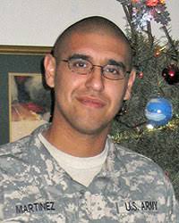 Rafael Martinez, Jr. Army, Specialist. Based: Ft. Carson, Colo. 7th Squadron, 10th Cavalry Regiment, 1st Brigade, 4th Infantry Division - rafael_martinez_jr