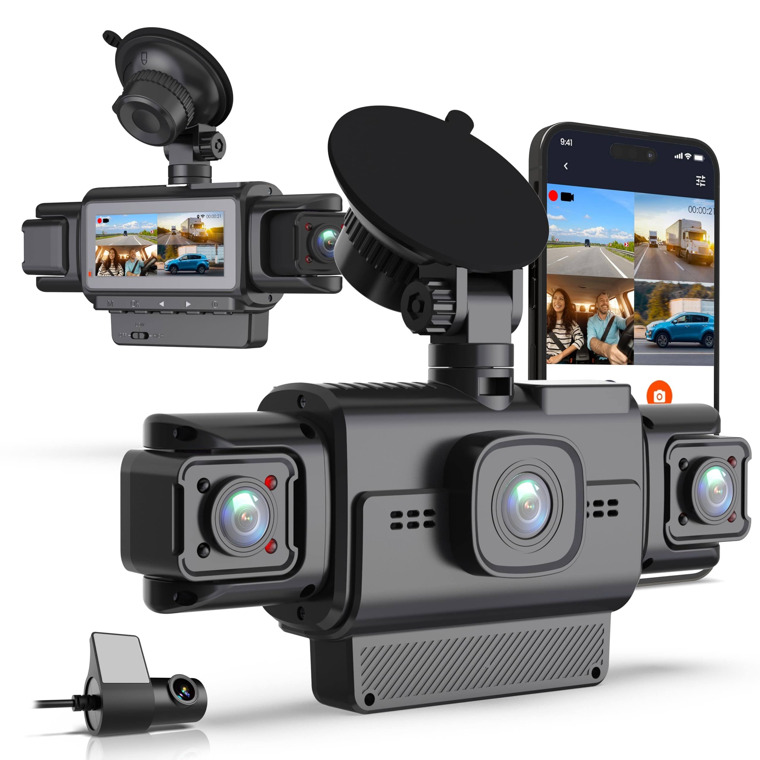 Rexing R4-RD Dash Cam All-Around 1080p, Built-in 360° Motion Parking Monitor, GPS, App Control for Windows, MAC OS and iPhone