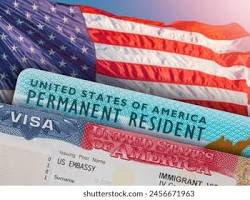 US green card passport flag, do AI tạo