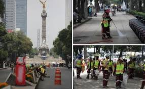40 toneladas de basura dejó el festejo en el Zócalo y el Ángel por el triunfo del Tricolor sobre Corea