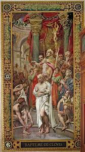 The Baptism of Clovis I (465-511) in 496 - Joseph Paul Blanc als ...