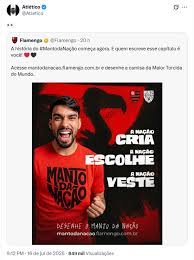 Atlético-MG alfineta Flamengo nas redes sociais após anúncio de concurso para nova camisa