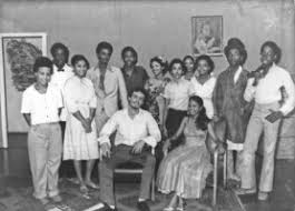 Back row from left: Lois Bascom, Clairmont Morrison, Lana George, Ian Valz, Troy (Alex) Graham, Roslyn Eastman, Shurab Sears, Jacqueline Moonsammy, ... - 20100509valz-278x199