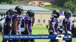 Ravens hold last practice before Eagles preseason game