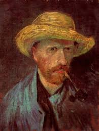 Self-Portrait with Straw Hat and Pipe - Vincent van Gogh. Order handmade reproduction on 1st-Art-Gallery.com &middot; This is advertisement why do we display it? - self-portrait-with-straw-hat-and-pipe-1887